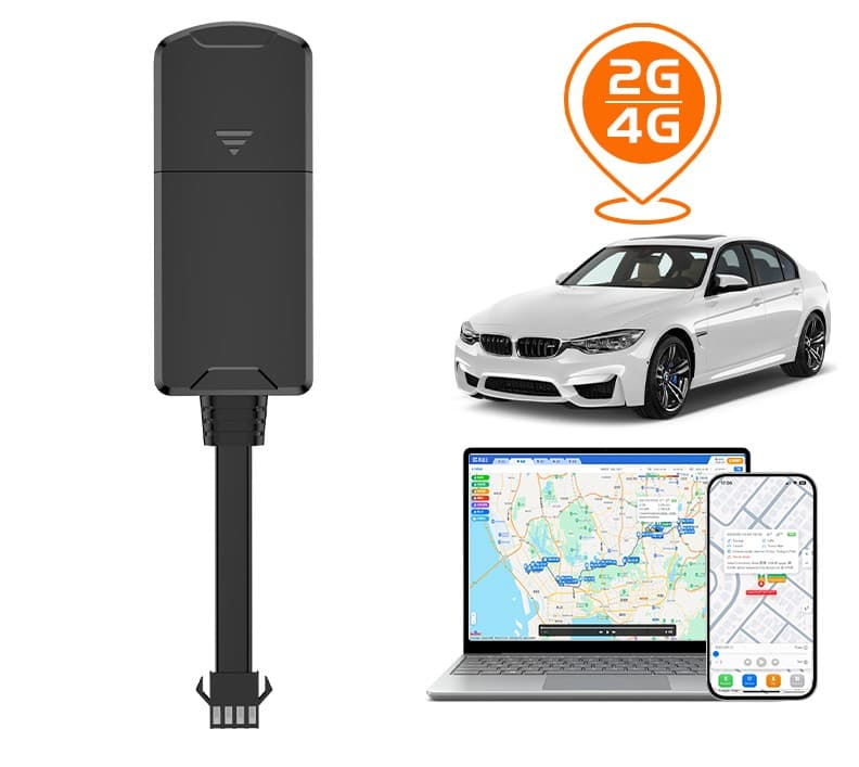 Wired GPS tracker with remote engine cut-off