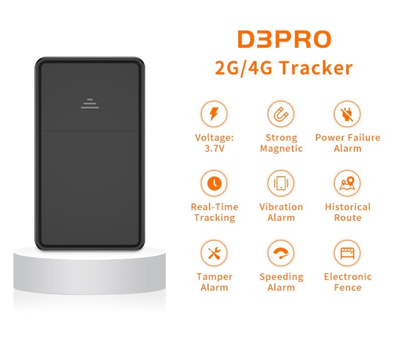 Wireless GPS tracker, 10,000 mAh battery